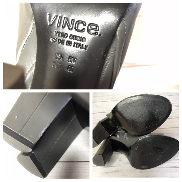 VINCE Brigham 9M Graphite Gray Ankle Booties - Picture 8 of 8